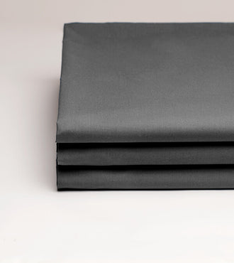 Drap housse percale bonnet 40 cm Graphite