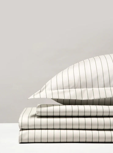 Parure de lit percale unie Blanc frais