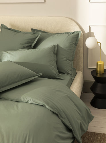Parure de lit percale Gris moiré