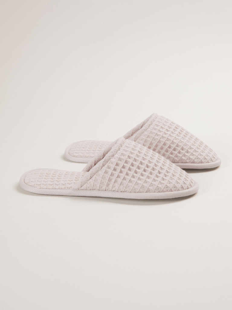 Chaussons en nid d'abeille Sable