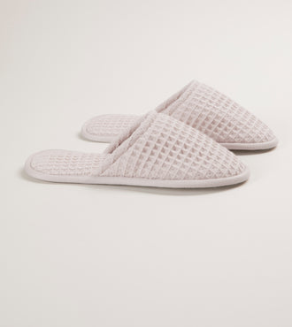 Chaussons en nid d'abeille Sable