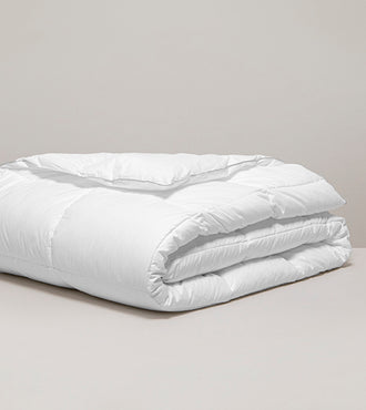Couette naturelle en duvet et plumes Blanc pur