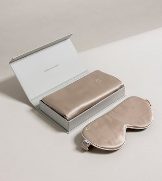 Ensemble en pure soie de mûrier Champagne
