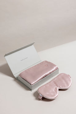 Ensemble en pure soie de mûrier Rose poudre