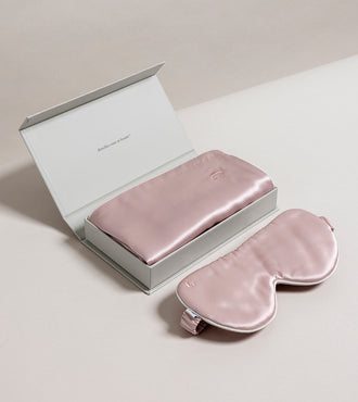 Ensemble en pure soie de mûrier Rose poudre