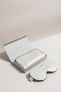 Ensemble en pure soie de mûrier Blanc pur