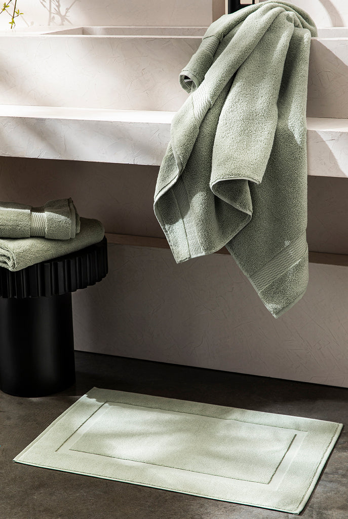 Tapis de bain Vert sauge