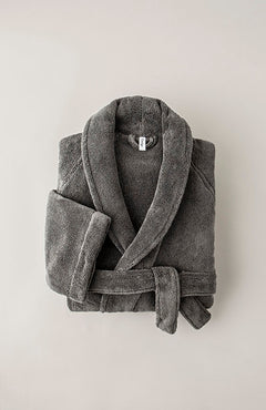 Peignoir de bain uni Gris ardoise