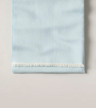 Plaid en laine baby alpaga Bleu dragée