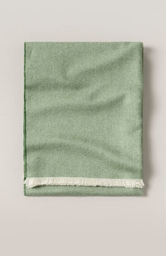 Plaid en laine baby alpaga Vert amande