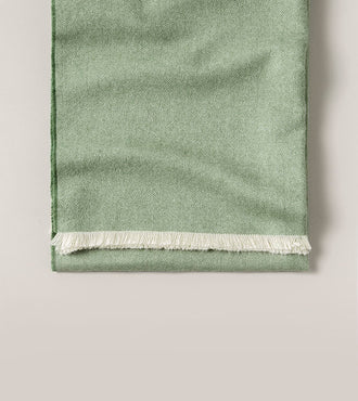 Plaid en laine baby alpaga Vert amande
