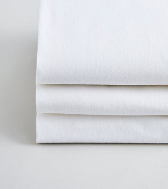 Protège-matelas 100% coton bonnet 40 cm Blanc frais