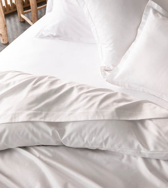 Drap housse satin Blanc pur