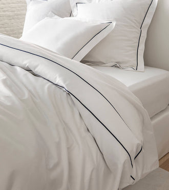 Parure de lit satin bourdon Bourdon bleu