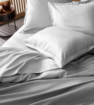 Drap housse satin Gris acier