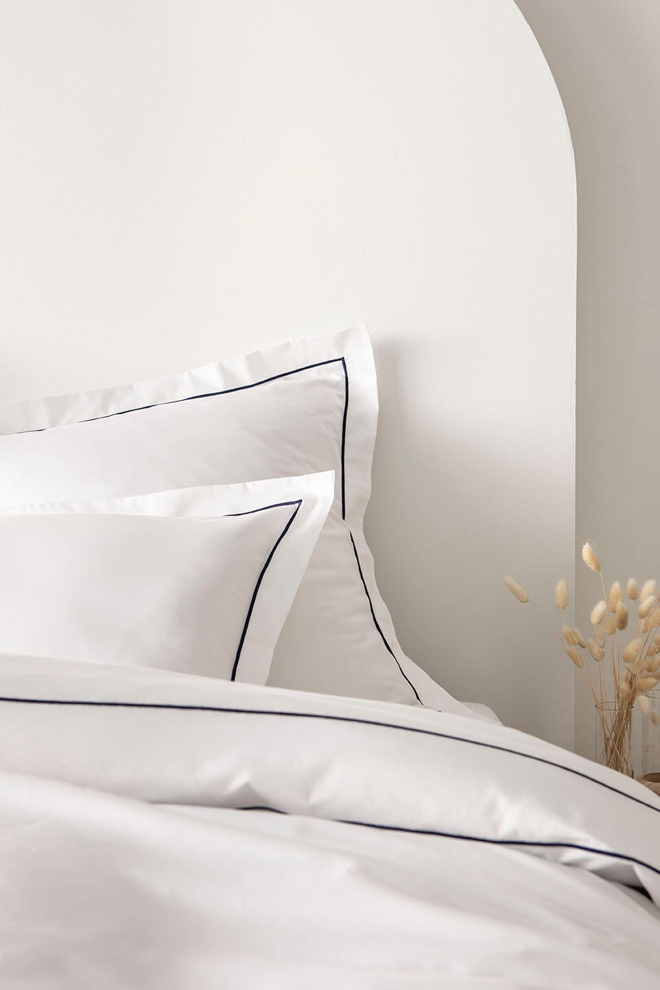Housse de couette satin bourdon Bourdon bleu