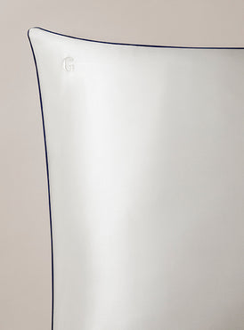 Taie d'oreiller en pure soie de mûrier Blanc pur