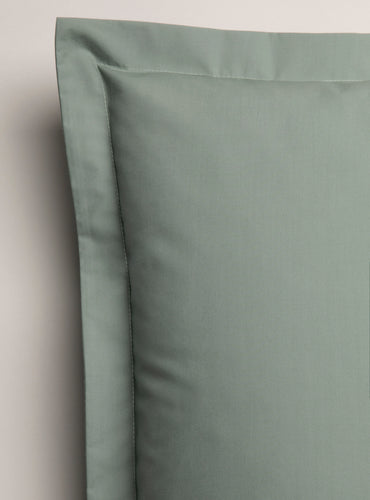 Set de 2 taies d'oreillers percale Blanc frais