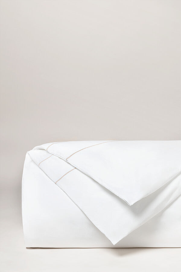 Housse de couette satin bourdon Bourdon greige