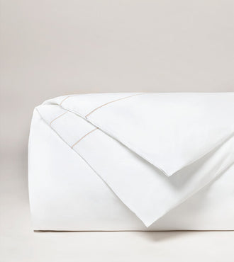 Housse de couette satin bourdon Bourdon greige