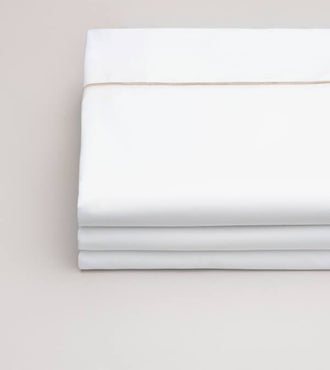 Drap plat bourdon percale Bourdon greige