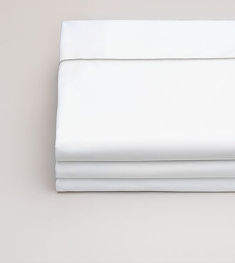 Drap plat bourdon percale Bourdon gris acier