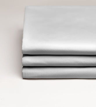 Drap housse satin Gris acier