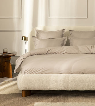 Drap plat percale uni Greige