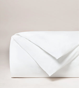 Housse de couette satin unie Blanc pur