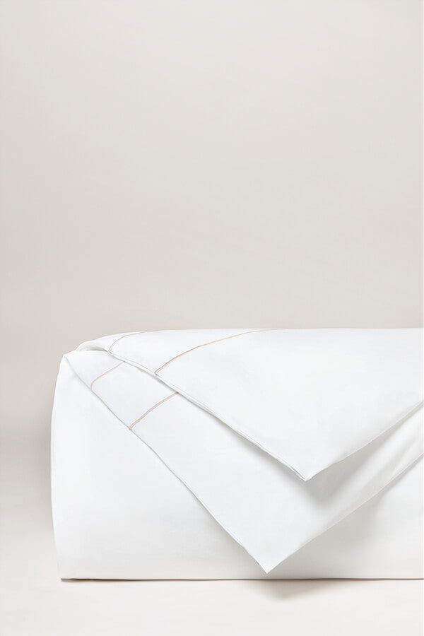 Housse de couette bourdon percale Bourdon greige