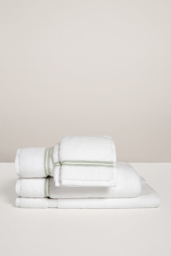 Serviette de toilette bourdon Blanc vert