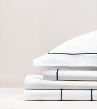 Parure de lit satin bourdon Bourdon bleu