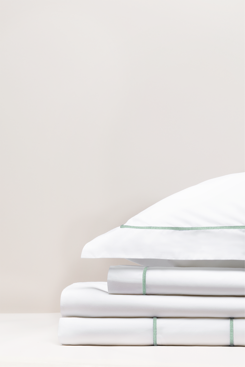 Parure de lit percale bourdon Bourdon vert sauge