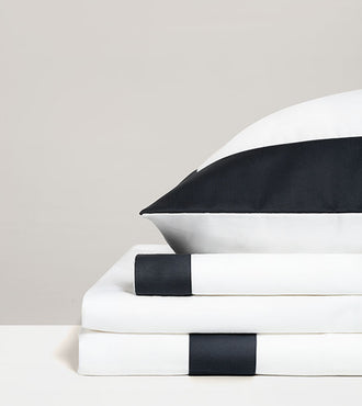Parure de lit satin bicolore Bicolore noir