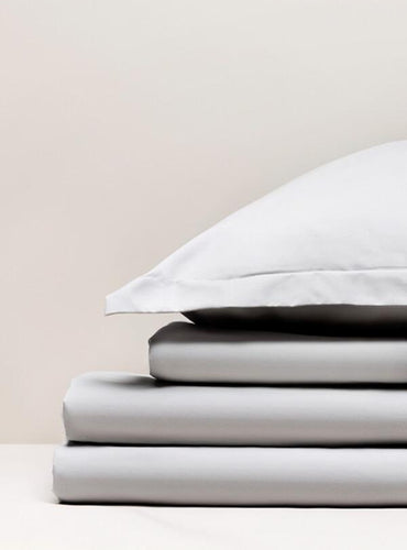 Parure de lit percale Gris moiré