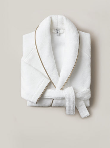 Peignoir de bain bourdon Blanc beige