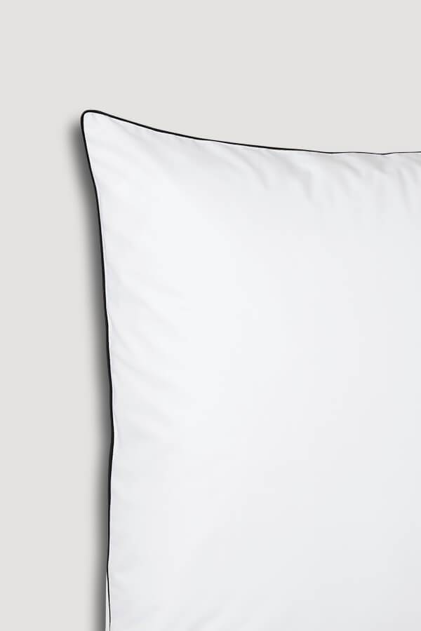 Tissco - Taie d'oreiller avec passepoil pour hôtel - Made in France
