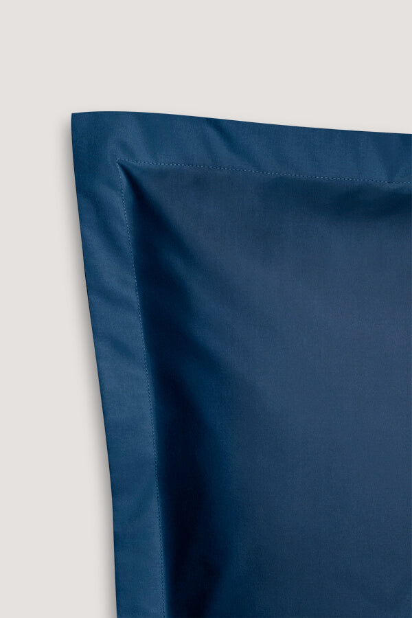 Set de 2 taies d'oreillers percale Blanc frais